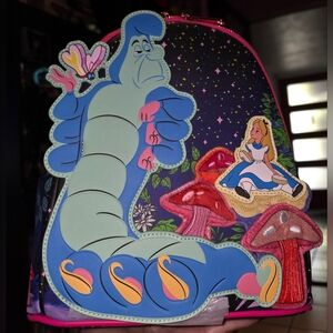 Brand New! Loungefly Disney Alice In Wonderland Mini Backpack